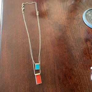 Premier Designs Gold Tone Epoxy Necklace 16-20 inches